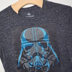 Disney Men's Size XL Gray Darth Vader T-Shirt Logo Star Wars Shortโ Sleeve
